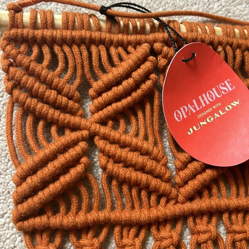 Opalhouse 25” x 35”  Woven Macrame  Hanging Wall Art